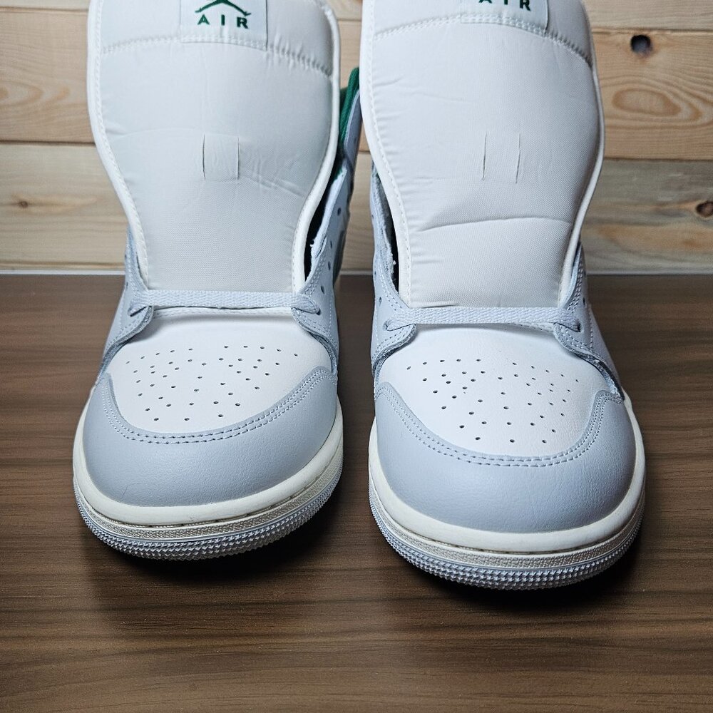 Air Jordan 1 Mid Summit White Lucky Green- Size 13 NWOB